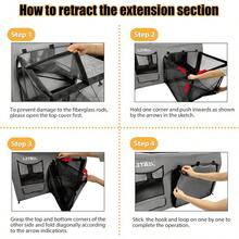 Collapsible Dog Crate 39 Inches, Portable Large Dog Kennel With Soft Mat For Indoor & Outdoor, Soft Dog Travel Crate For Cats, Puppies, Small And Medium Dogs - Default - View 9