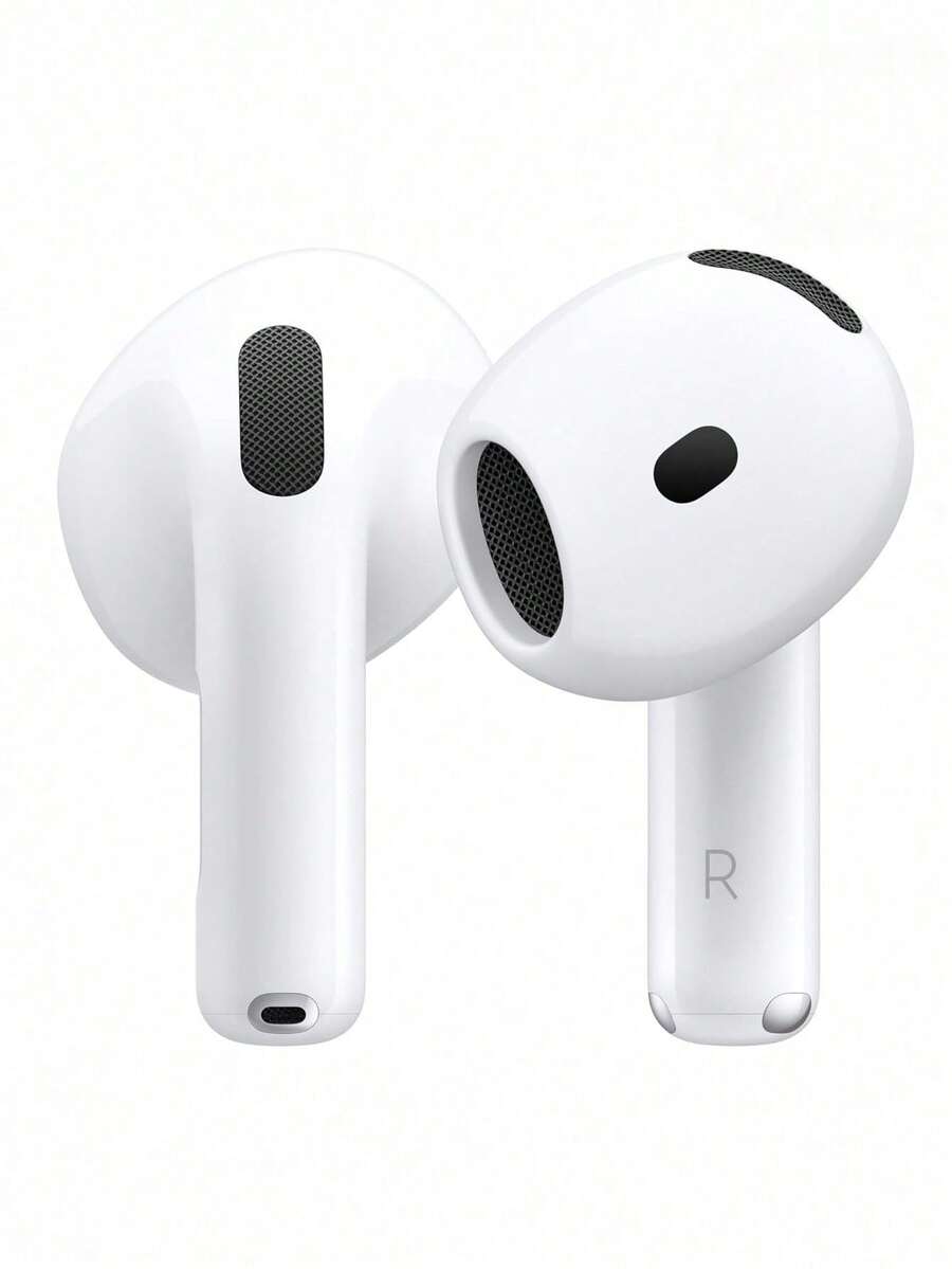 Apple AirPods 4 Wireless Headphones, Bluetooth Earbuds With Active Noise Cancellation, Adaptive EQ, Transparency Mode, Personalized Spatial Audio, USB-C Charging Case, Wireless Charging, And H2 Chip