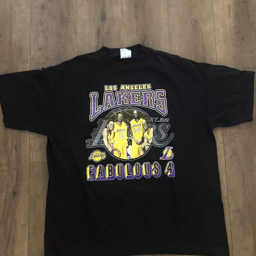 Vintage 2004 Finals Kobe Graphic T-Shirt Fab 4 Size 2XL - hình dạng - Xem 1