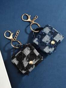 1件新款时尚迷你包包钥匙扣挂件，背包手提包挂饰，零钱包耳机盒 - 彩色 - 查看 6