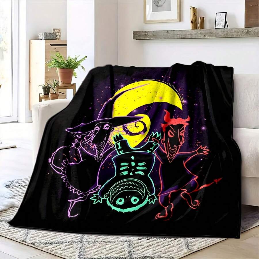Manta suave de franela inspirada en Pesadilla antes de Navidad - forma - Ver 1