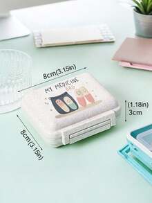 Hộp đựng thuốc mini 6 ngăn di động, hộp đựng thuốc, hộp đựng thuốc du lịch in chữ "My Pill Pack" và họa tiết viên thuốc, hộp đựng thuốc nhỏ 6 ngăn, hộp đựng thuốc kín, hộp đựng thuốc 6 ngày/tuần, hộp đựng thuốc thiết yếu khi đi du lịch, hộp đựng vitamin hàng ngày, hộp đựng thuốc bỏ túi, hộp đựng đồ trang nhã, vật dụng thiết yếu trong gia đình, vật dụng cần thiết khi đi du lịch, trang trí phòng. - Nhiều màu - Xem 11