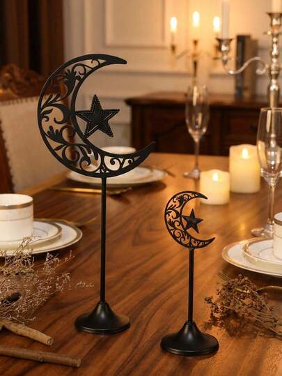 1 pieza/2 piezas/3 piezas Soporte de vela de metal minimalista y creativo para cena romántica de boda, decoración de interiores para el hogar, dormitorio, escritorio de oficina, adecuado para decoración de patio, Ramadán, decoración de Ramadán, suministros de Ramadán, propósitos de Ramadán, regalos de Ramadán, recuerdos de Eid Al-Fitr, linternas de Ramadán