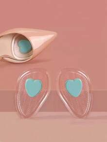 QKC 1 Par/2 Pares de Almohadillas Antideslizantes para la Parte Delantera del Pie, Protectores de Suela Transparentes con Forma de Corazón Antifricción Adecuados para Tacones Altos y Sandalias - Multicolor - Ver 2