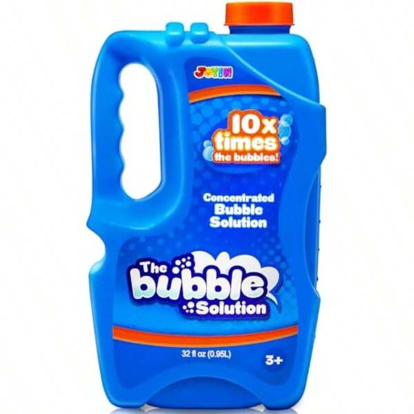 JOYIN Bubble Solution Refill 32 Oz Makes 2.5 Gallon - Concentrated Liquid For Bubble Machine Party And Outdoor Play Long-Lasting Bubbles  Bulk Refills For
