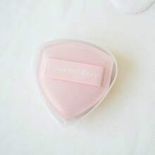 Charlotte Tilbury Heart Shaped Makeup Sponge, Fluffy, Powder Puff, Foundation Sponge, Soft Blending, Makeup Tool, Powder Puff, Heart Shaped, Soft Sponge, Foundation Makeup Blender, Non-Absorbing, Makeup Tool, Made Of Polyurethane - Pink - View 1