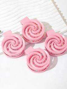 螺旋镜梳 & 便携式折叠化妆镜 | 二合一迷你紧凑型发梳 & 镂空蓬松补妆镜，专为女性和女孩设计 | 情人节、周年纪念日完美礼物 | 可爱便携化妆镜，适合外出、旅行、约会、婚礼、新娘应急包、办公桌、汽车手套箱 | 便携、可爱、美观、精致，手提包必备 - 彩色 - 查看 8