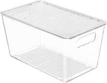 Vtopmart 1 Pack Clear Stackable Storage Bins With Lids, Large Plastic Containers With Handle For Pantry Organizer And Storage,Perfect For Bathroom,Cabinet,Kitchen,Fridge,Closet Organization - ColorA - 查看 1