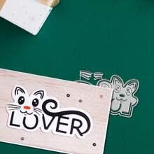 Creative Lover Metal Cutting Dies, DIY Scrapbooking Album And Embossing Stencil, Greeting Card Making Tool, Card Paper Cutting Crafts ,Gift Card Making Template Die Cuts. - Silver - View 1