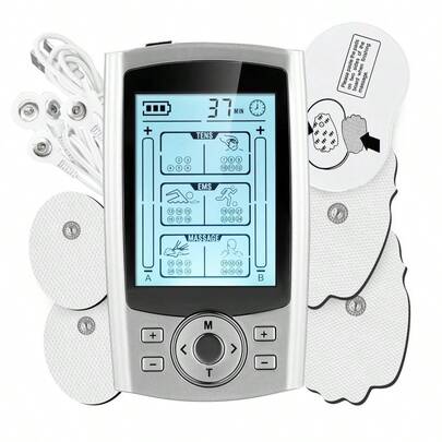 Tens Machine For Pain Relief Dual Channel Unit 3-In-1 Massager With 36 Modes 8 Pads For Period Pain Relief Sciatica Back Neck Shoulder Knee Pain
