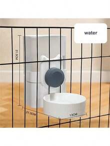 1个PP材质1升容量猫咪悬挂式饮水器，狗狗饮水器，自动喂水器，兔子悬挂式笼子水壶，宠物用品