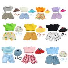 17cm Plush Doll Hanging Ornament With Changeable Outfits, Cute Blind Box Hanging Ornament Set Includes Hat, Eyes (Doll Not Included) - Multicolor - View 2