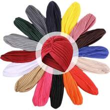 1pc Women's Elastic Pleated Textured Solid Color Headscarf - Headwrap With Breathable Lining, Boho Fashion Base Cap, Versatile & Comfortable For Daily Wear Hair Sleep Cap - Multicolor - View 4