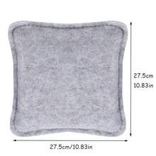 1PC Needle Felting Poked Pad ,Wool Felt Workplace Wear-Resistant Mat, Cushion Wool Felting Handmade Craft Accessories Tool,Multiple Sizes - Light Grey - View 9
