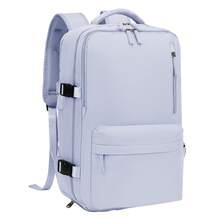 YSTYLE 易捷航空手提行李背包 45x30x20公分 27公升 男女通用登機箱包 15.6吋筆記型電腦背包 附USB充電器 健行背包 - 淺藍色 - 查看 1