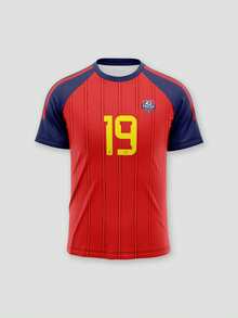 Áo đấu màu đỏ của đội tuyển quốc gia Anh tại World Cup 2026. Áo thun mùa hè thiết kế riêng, quà tặng Giáng sinh và năm mới. Áo thun cá nhân hóa, thoải mái, dáng rộng. Thể thao - Đỏ - Xem 4