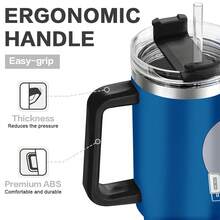 40oz Detroit Tumbler With Handle And Enhanced Insulation Layer - Keeps Ice Frozen For Extended Periods, Ideal For Beach Days And Picnics - Nhiều màu - Xem 6