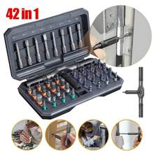 42 In 1 Magnetic Screwdriver Set DIY Ratchet Screwdriver Multi Bit Drive Set - Black - View 6