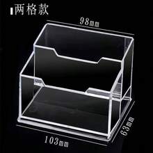 Transparent Acrylic Desktop Business Card Holder, Large Capacity Credit Card Organizer Box Back To School - Multicolor - View 8
