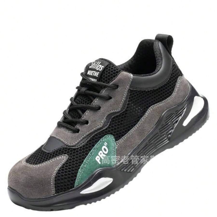 Old Butler Safety Shoes For Men, Breathable Steel Toe, Anti-Smash, Anti-Puncture Work Shoes, Durable Lightweight Construction Site Safety Shoes For Women, Elegant Women's Shoes - 夏季大孔透氣鋼包頭 - 查看 1