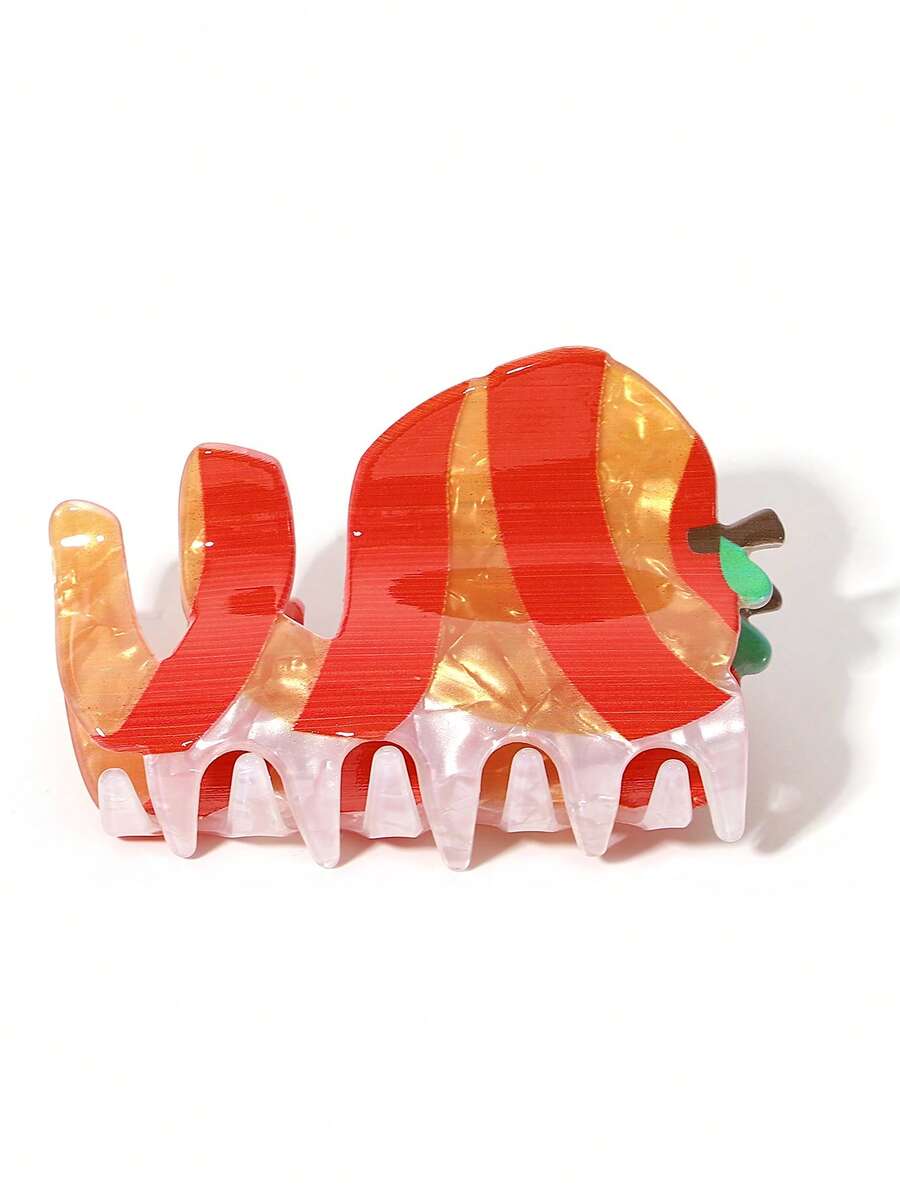 1pc Apple Peeler Grabber Red Hair Clip, Novel Hair Styling Tool, Hair Accessory And Fashionable Women's Accessory, Suitable For Parties, Gifts, Banquets, Weddings, Valentine's Day, Birthdays, And Various Occasions. Fashion Claw Clips Elegant Hair Claws Casual Hair Clutch Beauty Hair Jaw Clip - Red - View 1