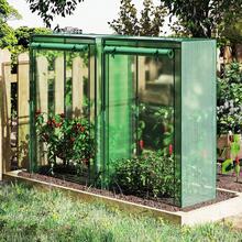 Mini Greenhouse, 39" X 20" X 59" Portable Gardening Green House With PE Cover, Heavy Duty Metal Frame & Roll-Up Zipper Door, Small Greenhouses For Outdoors, Indoor, Garden & Backyard - 綠色 - 查看 3