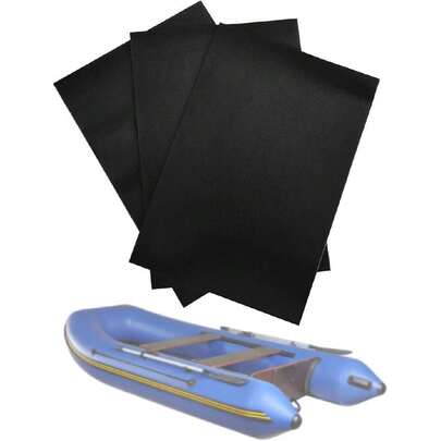 Parches inflables de reparación de barcos, 3 parches inflables de PVC para kayak, parches inflables de reparación de kayak, kit de reparación de parches impermeables para reparación inflable, barco,,37496718