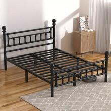 Black Striped Bed Frame - 90*190*89cm(3FT) - View 2