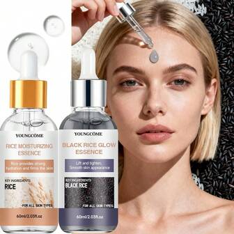 YOUNGCOME 米萃精华液两件套：深层补水、提亮紧致（40毫升/60毫升）——焕发青春光彩