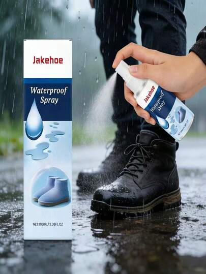 jakehoe All-Purpose Waterproof & Stain Repellent Spray, Convenient For Daily Clothing, Shoes And Bags Care. In Addition To Waterproofing, It Also Prevents Stains, Dust And Discoloration, Making Cleaning Easier And Keeping Shoes In Perfect Condition.
