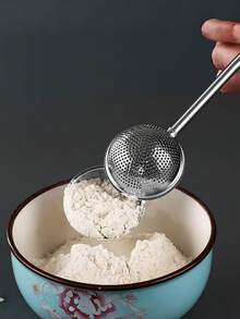 不锈钢糖粉筛，适用于烘焙、咖啡分离、泡茶、手动筛面粉、过滤等。可用于散装茶叶、花草茶、糖、面粉和香料——是餐厅、餐车和面包店的理想选择。 - 彩色 - 查看 5