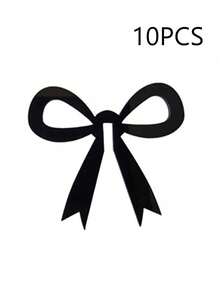 1/10 piezas Etiquetas de copa de fiesta con decoración de lazo negro, Etiquetas de bebida de acrílico con lazo, Adecuado para decoración de fiestas, bodas, regalos, cumpleaños y graduación - Multicolor - Ver 14