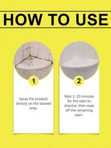 JAYSUING 3/2/1件装 - 多用途清洁剂 - 适用于清洁浴室瓷砖缝隙、浴室、游泳池、脏水槽、马桶角落和浴室地砖。是日常清洁家用浴室瓷砖的理想之选，可去除水垢和污渍。节日期间馈赠亲朋好友的绝佳礼物，也是实用的家居用品，非常适合情人节和换季时节。（新旧版本随机发货） - 彩色 - 查看 7