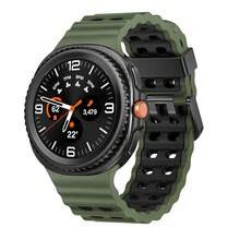 Marine Silicone Sport Band Compatible With Samsung Galaxy Watch 8 Classic 46mm Men Women, Soft Silicone Sport Breathable Band For Galaxy Watch 8 Strap 44mm 40mm,1*FArmyssGreen/Black - 1*軍綠色/黑色 - 查看 1