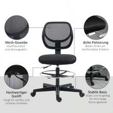 Home Office Chairs - Black - View 7