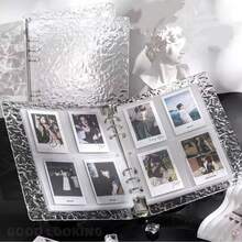 Acrylic Water Wave Transparent A5 Crystal Card Album 3-Inch 4-Grid Small Card Storage Album Loose-Leaf Notebook, Can Hold Friend Photos, Idol Polaroids, Collectibles - Multicolor - View 1