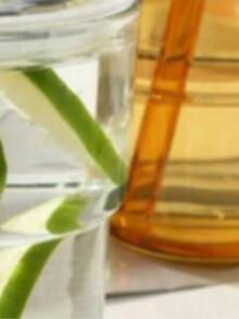 Bộ 2 cốc thủy tinh/tre + vỏ bọc cốc + ống hút, dùng cho cà phê, nước ép, nước lọc, đồ uống nóng/lạnh. - Nhiều màu - Xem 2