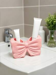 1个蝴蝶结电动牙刷架，浴室梳妆台牙刷牙膏收纳架，储物架，家居装饰 - 彩色 - 查看 9