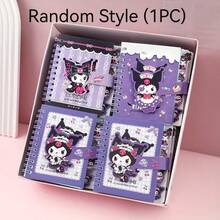 Sanrio 1 Book/Snario Kuromi Square Classification Coil Book Cute Cartoon Separated Magnetic Buckle Notebook Gift 65 Pages (Random Style) - Multicolor - View 8
