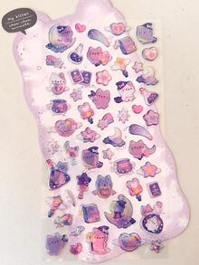 3D全息可变卡通3D贴纸，闪亮梦幻迷你贴纸