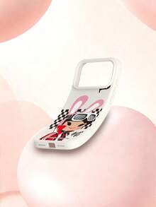 Paul Frank 授权硅胶手机壳，全方位防震保护，带摄像头保护盖，太阳镜兔子格子旗图案，全新设计，兼容 13/14/15/16/17 Pro Max - 彩色 - 查看 5