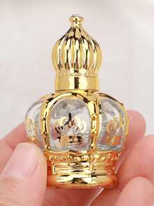 15ml Refillable Roller Ball Perfume Bottle, Random Floral Pattern Color