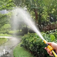 一套360°可调高压直喷水枪 - 节水高压扳机式喷嘴 - 高效清洁 - 3种喷水模式，适用于洗车、地板清洁和花园灌溉 - A - 查看 5