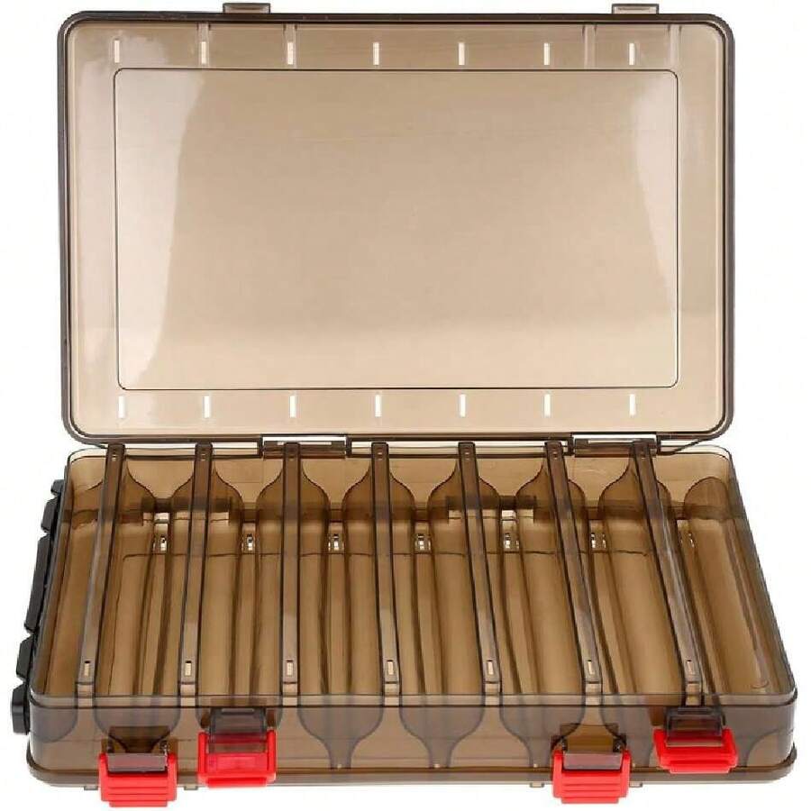 Caja del Cebo de Pesca, Compartimientos Señuelos de la Pesca Caja de los trastos Cuchara de Gancho Cebos Contenedor de Almacenamiento de Accesorios Cebo Para Peces,37491781 - Multicolor - Ver 1