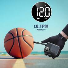 Carsun升级版便携式无线自行车气筒，重量150克，16毫米气瓶，150PSI，快速轮胎充气，数字压力表显示，USB充电接口，自行车维修工具，适用于自行车和球类 - 無線升級款 - 查看 7