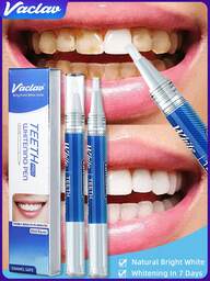  2 Peças Caneta Clareadora de Dentes Vaclav, Gel Clareador de Dentes, Gel Alvejante de Dentes, Agente Clareador, Remove Manchas, Higiene Bucal