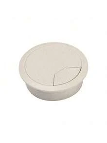 4pcs 60mm Plastic Desktop Cable Grommet Covers, Round Cable Management Grommets For Computer Desks