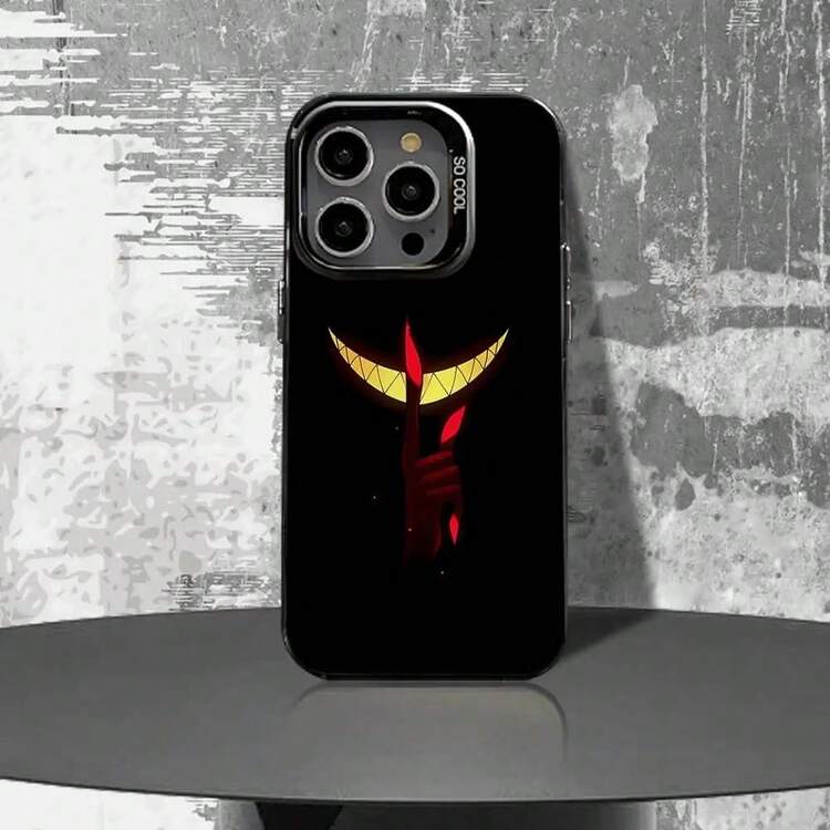 Funda para teléfono A-Alastor R-Radio D-Demon para 17,16,15,14,13,12,11,ProMax,Plus, cubierta negra mate a prueba de golpes - z7 - Añade 2