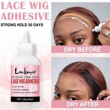 38ml Lace Wig Glue And 30ml Makeup Remover Set, Waterproof, Super Strong Adhesive, Invisible Bonding, Natural Look, Quick Drying, Suitable For Lace Front Wigs, Hairpieces, And Hair Systems - Great For Cosplay, Everyday Wear, Compatible With All Lace Wigs