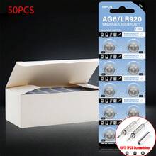 10-100节全新高品质AG6纽扣电池，1.55V碱性纽扣电池，型号包括371、SR920SW、LR920、SR927、370、L921、LR69、SR920